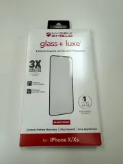 ZAGG InvisibleShield Glass+ Luxe Screen Protector for iPhone X / XS - Black