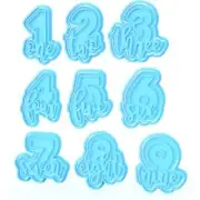 Numbers With Wording - Cookie cutter and embosser stamp set *FREE AUS POST*
