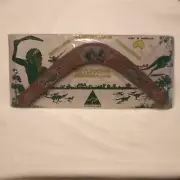 New Australian Boomerang Hand Painted Made in Australia Vintage Souvenir