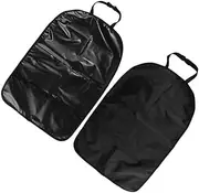 HAMPPLIES Kick Seat Back Protector for Mud Clean Easy to Maintain Black Color Durable Prevent Scratches and Keep Car Seats Clean