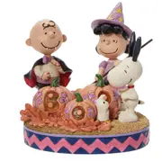 Peanuts by Jim Shore Peanuts Gang Halloween Lights Up