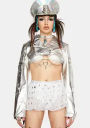 Moonlight Rev It Up Shrug Moto Jacket
