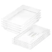 SOGA 65mm Clear Gastronorm GN Pan 1/1 Food Tray Storage Bundle of 4 with Lid