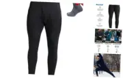 Merino Wool Base Layer Mens Bottom Pants 100% Merino Small .Charcoal Grey 250