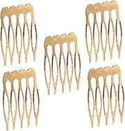 OATIPHO 5pcs Metal Hair Combs for Women Decorative Side Combs for Various Hairstyles Stylish Accessories Occasion