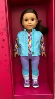 NEW American Girl Create Your Own 18" Doll Med Light Skin Brown Hair Brown Eyes