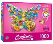 New Masterpiece Shaped 1000pc Jigsaw Puzzle Butterfly Surprise