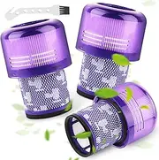 Filter for Dyson V11, 3 Pack Filters for Dyson V11 V15 SV14 SV17 SV22 Detect Animal Absolute Extra Pro Torque Drive Battery Vacuum Cleaner, Replace # DY-970013-02