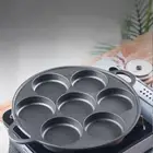 7 Hole Frying Pots Cast Iron Non-Stick Egg Frying Pans for Gas Stove Induction