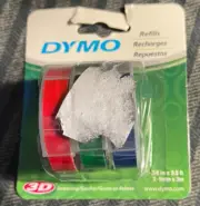 Dymo 3/8 in. W x 9.8 ft. L Blue/Green/Red Lable Maker Tape