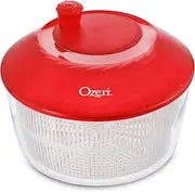 Ozeri Fresca Salad Spinner, 4.4 qt, Red