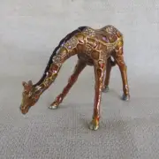 Giraffe Pewter Trinket Jewellery Box Statue Ornament
