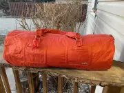 Kipling Large Orange/Salmon Yoga Bag Travel Overnight Gym Quality Sports Unisex