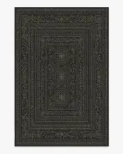 185' x 275' | Machine Washable Runner Rug | Kid & Pet Friendly | Indoor Rug | Gisele Soft Black Rug | Ruggable