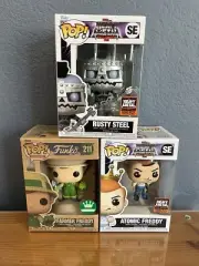 Funko Pop! Heavy Metal Rusty Steel, Farmer Freddy And Atomic Freddy Funko LE