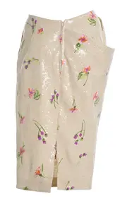 [Greta Constantine] Kesha Draped Floral Skirt