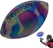 Glowing Football - Glow in the Dark Football, America Football Luminous Football | Sports Toy, Luminous Balls, Reflective Football Toy, Outdoor Games for Evening Games, Camp