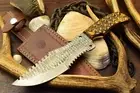 Damascus steel hunting fixed sharp blade-resign blade -best for hunting
