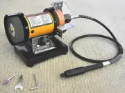 199 Mini Multi Purpose Bench Grinder and Polisher with Flexible Shaft, Tool Rest