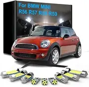 15pcs Car LED Interior Lights, For BMW MINI R56 R57 R58 R59 2006-2015 Dome Reading Trunk Footwell Door License plate Lamps