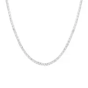 Silver Oval 50cm Dia-cut Box Chain - Made In Italy