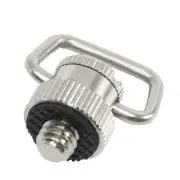 Stainless Steel D Shaft D-ring 1/4" Mounting Screw Shaft for Tripod Monopod