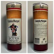 Captain Morgan Spiced Rum Inspired Skinny Tumbler Cup 20 Oz. + Straw