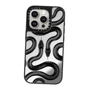 Mirror Case for iPhone 15 Pro [Reflective / 15 Pro (6.1") Black Kingsnake