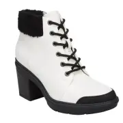 Dr. Scholl’s Women's For The Love Heeled Combat Booties White Size 7 1/2