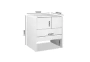 PALMEA 2 Drawer Bedside