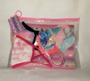 Girls Face Mask Set with Hair Ties Cloth Face Mask Cotton Reusable Washable
