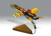 McDonnell Douglas CF-188 Hornet Canadian Air Force Desk Wood Model Small 1/72
