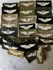 Vintage Original 34 WW2 AAF Embroidered 3 Inch Wings