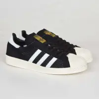 在飛比找momo購物網優惠-【adidas 愛迪達】SUPERSTAR 80S PK 黑