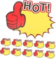 TOGEVAL 100 Pcs Star Shape Tags Pre-Priced Stickers for Retail Supermarket Sale Signs Freezer Labels Easy to Use Tags