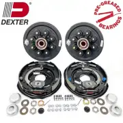 Dexter Pre-Greased 8-6.5" BC 7000 lbs. Trailer Axle Brake Kit 9/16"