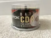 NEW TDK 50 Pack 80 min Data CD-R 700 MB 16x Compatible