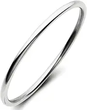[Generic] Bangle Real 925 Sterling Silver Filled Ladies Solid Cuff Golf Bracelet 65mm
