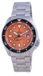 RATIO FreeDiver Orange Dial Sapphire Crystal Automatic RTB214 200M Mens Watch