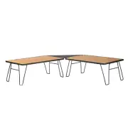 Overland Vehicle Systems Kick It Camp Table - Wood Base & Storage Bag