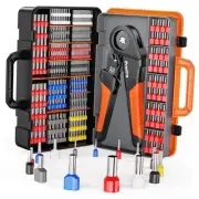 Ferrule Crimping Tool Kit - AWG 28-5 (0.08-16mm²) Hexagonal Ferrule Crimper