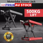 500kg Motorcycle Lift Scissor Jack Work Stand Motorbike Heavy-Duty Bike