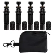 Automatic Tire Deflator,10-30 PSI/0.7-2 BAR Adjustable Tire Deflator Kit,Air Down Tire Deflators Off Black