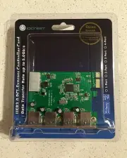 IOCrest PCI Express PCIe to USB 3.0 4-port Expansion Card Etron EJ188 Chipset