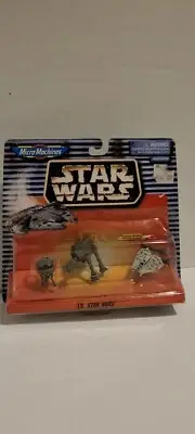 1997 Galoob Micro Machines Star Wars Figure Set Probot, AT-AT & Snowspeeder New