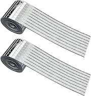 2 Rolls 3200Pcs Self-Adhesive Mirror Mosaic Tiles Mirror Tiling Xmas DIY Decoration (5mm x 5mm, Silver)