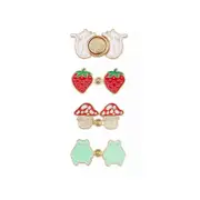 4 Pcs Missfit Pants Clip, Toadstool Waist Knots, Frog Waist Knots