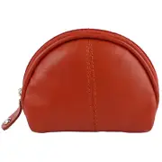 Mens Ladies Quality Leather Coin Purse by Dominique Change Vibrant Colours