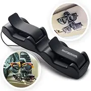 Superior Essentials Double Sunglasses-Glasses Holder for Sun Visor / Air Vent -- Conveniently Holds 2 Pairs of Sunglasses -- by