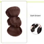 Synthetic Hair Bun Ponytail Fluffy Wig Clip Party Dress Up Hair Accessories